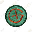 Geocaching round patch - Orange