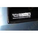 Trackable Making Tracks car sticker (outside)