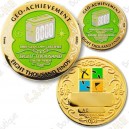 Geo Achievement 8000 Finds - Coin + Pin