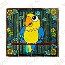 Geocoin "Macaw" - Yellow