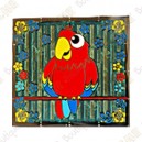 Geocoin "Macaw" - Red