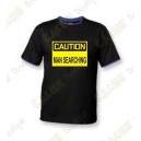T-Shirt "Caution" for men - Black