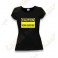 T-Shirt "Caution" for women - Black