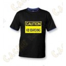 T-Shirt "Caution" for kids - Black