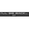 Sweat-Shirt "I'll be back" for men - Black