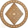 Wooden geocoin "Diamond"