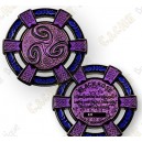 Geocoin "Black rose" - Purple