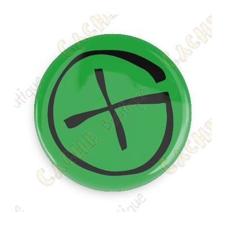 Badge Geocaching - Vert