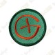 Geocaching round patch - Orange