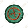 Geocaching round patch - Orange