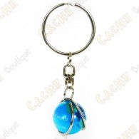 Key ring for trackable marble
