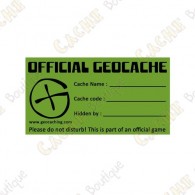 thumbnail image 2 of Official Geocache Micro Cache Stickers – 1x1 Inch Decals – Geocaching Supplies (10 Pack?) 2 of 6