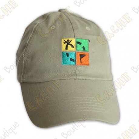 Gorra verde logo Groundspeak