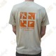 Trackable "Travel Bug" T-shirt for Men - Sand