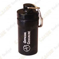 Micro cache "Official Geocache" 5,2 cm - Black