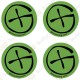 Sticker Geo "Round Small" - Lot de 4