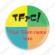 Badge Team Name x 100 - Personnalisable