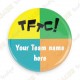 Chapa Team Name x 100 - Personalizada