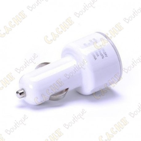 Chargeur allume-cigare double USB - 2A + 1A - Cache Boutique