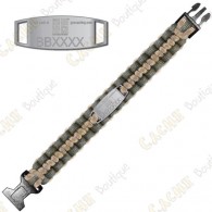 Trackable Paracord Bracelet - Geocaching - Khaki / Beige