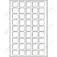 Plateau L pour géocoins 31 x 31 mm - 45 cases