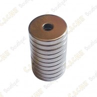  Pack of 10 flat neodynium magnets (rings), 12x3x2mm . 