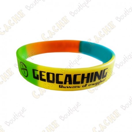 Pulseira de silicone Geocaching crianças - Colorido