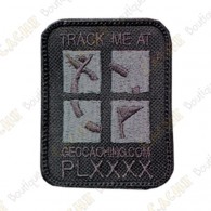 Patch Geocaching trackable - Noir