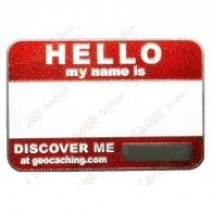  Get discovered at your next event cache with a trackable name tag. 