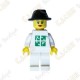 Trackable Woman LEGO™ figure - Black hat