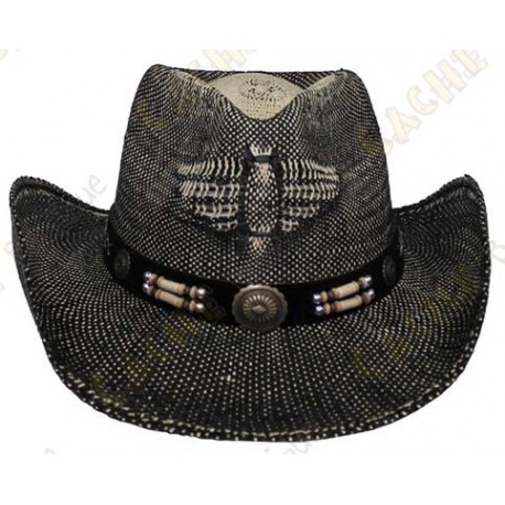 Sombrero "Texas" - Negro / Marrón