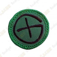 Parche geocaching - Verde / Negro