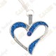 Geocoin Collar "Eternal Love" - Azul / Plata