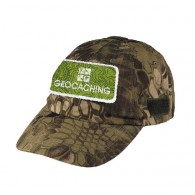 Geocaching cap with patch - Snake camo