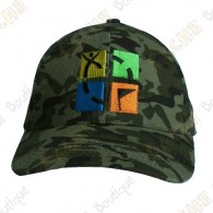 Geocaching cap with color logo - Camouflage