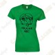 Camiseta "Geocaching Addict" purpurina Mujer