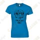 T-shirt "Geocaching Addict" brilho Mulher