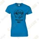 T-Shirt "Geocaching Addict" pailleté Femme