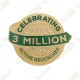 Geocoin "3 Million Geocaches" - Gold