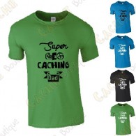 T-shirt "Super Geocaching Dad" Homem