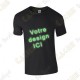 T-shirt 100% personalizado, Homem - Preto