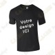 T-Shirt 100% personnalisé, Homme - Noir