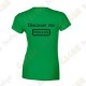 Camiseta trackable "Discover me" Mujer - Negra