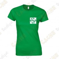 Camiseta trackable "Discover me" Mujer - Negra