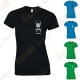 Trackable T-shirt with your Teamname, for Women - Black