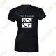 Camiseta trackable con Teamname, Mujer - Negra