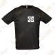 T-shirt técnica trackable "Discover me" Homem - Preto