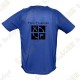 Trackable technical T-shirt with your Teamname, for Men - Black