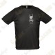 Camiseta técnica trackable con Teamname, Hombre - Negra