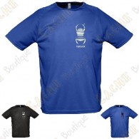 Trackable technical T-shirt with your Teamname, for Men - Black